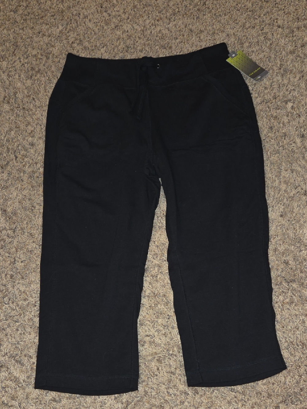 tek gear Black Capri Drawstring Pull-On Pants